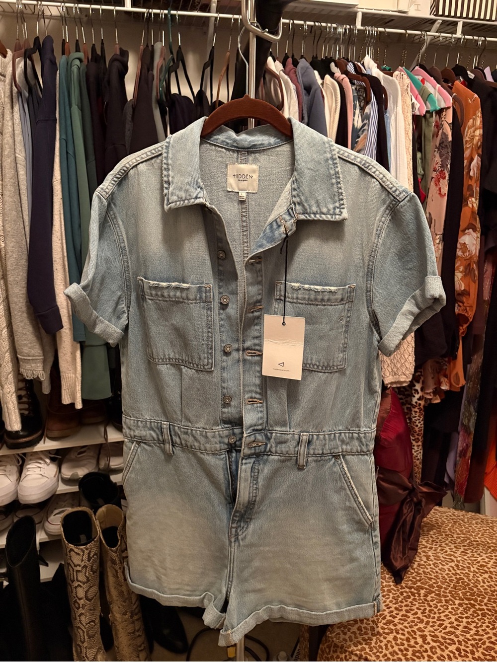 Hidden Denim Dylan Romper